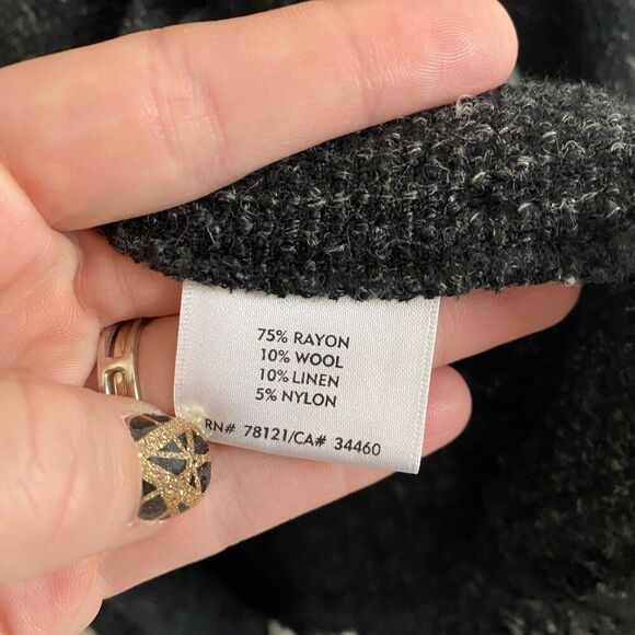 Eileen Fisher Black Textured Blazer - Picture 5 of 7